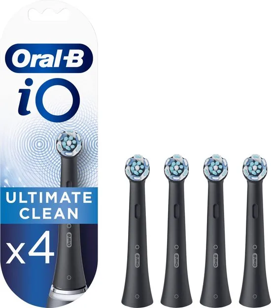 Oral-B iO Ultimate Clean Opzetborstels Zwart - 4 Stuks