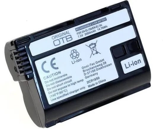 Original OTB Accu Batterij Nikon EN-EL15b EN-EL15c EN-EL15 2050mAh