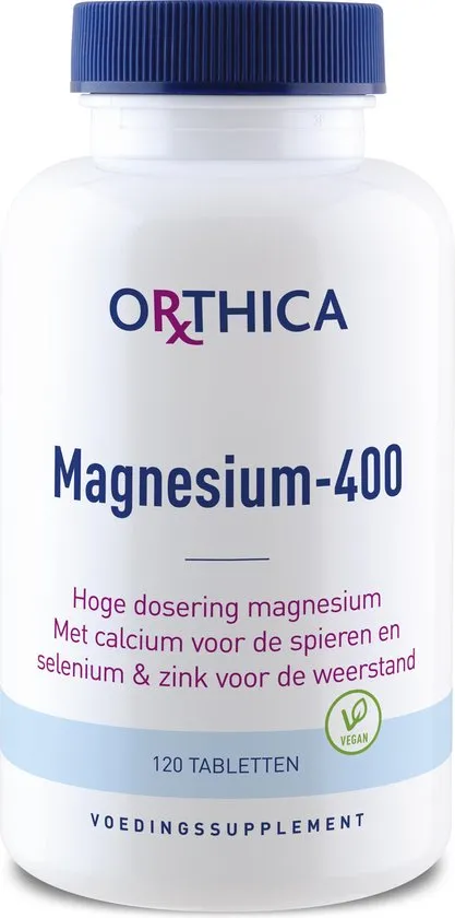 Orthica Magnesium-400 Mineralen Voedingssupplement - 120 Tabletten
