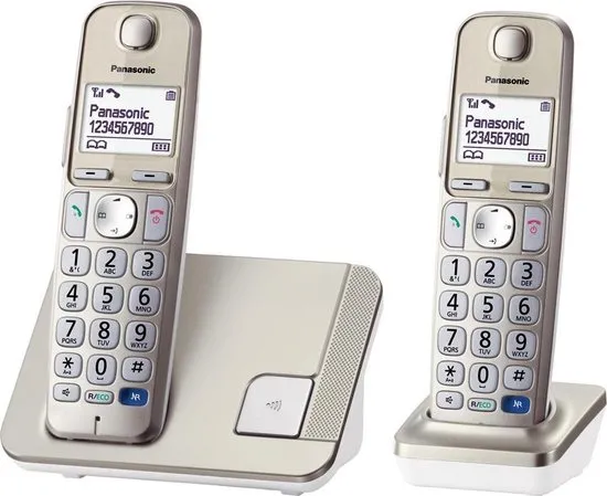 Panasonic KX-TGE212NLN - Duo DECT telefoon - Wit