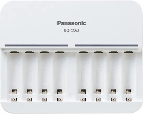 Panasonic oplader BQ-CC63 - voor 8 AA en AAA batterijen
