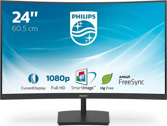 Philips 241E1SC - Full HD Curved Monitor - 24 inch