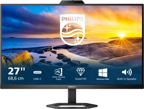 Philips 27E1N5600HE/00 27p QHD IPS 68,6 cm (27") 2560 x 1440 Pixels Zwart