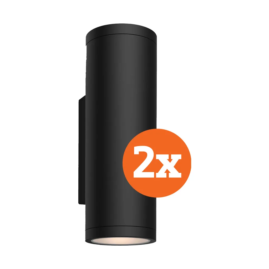 Philips Hue Appear muurlamp White and Color Zwart Duo Pack