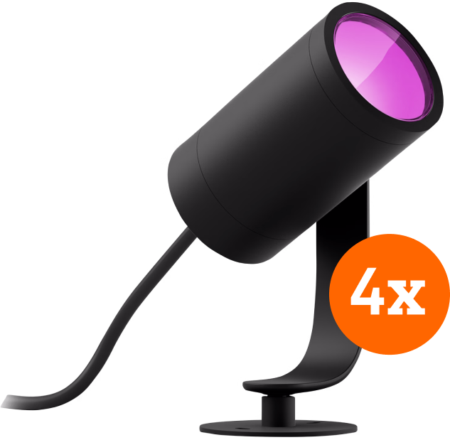 Philips Hue Lily Starter Pack White and Color prikspot 4-Pack