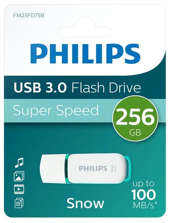 Philips SNOW USB-stick 256 GB USB 3.2 Gen 1 (USB 3.0) Groen FM25FD75B/00