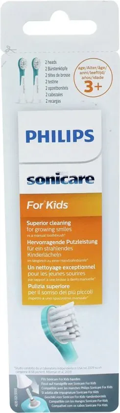 Philips Sonicare for Kids HX6032/33 - Opzetborstel vanaf 4 jaar - 2 stuks