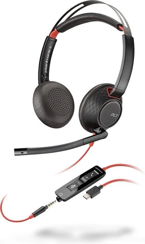 Plantronics Blackwire 5220 Headset - On-Ear, USB-C, 3,5 mm Klinke