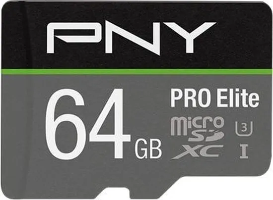 PNY PRO Elite flashgeheugen 64 GB MicroSDXC Klasse 10 UHS-I