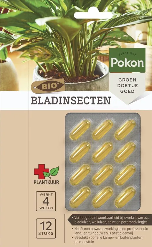 Pokon Bio Plantkuur Bladinsecten Capsules 12 stuks  - bij overlast van o.a.