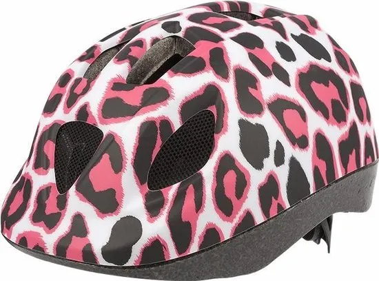 Polisport Pinky Cheetah fietshelm kind - Maat XS (46-52cm) - Pinky