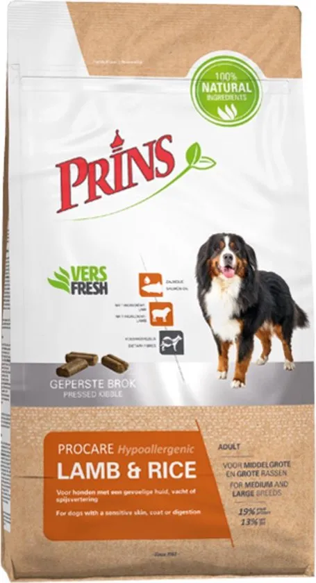 Prins Procare Lam & Rijst - Hondenvoer - 15 kg