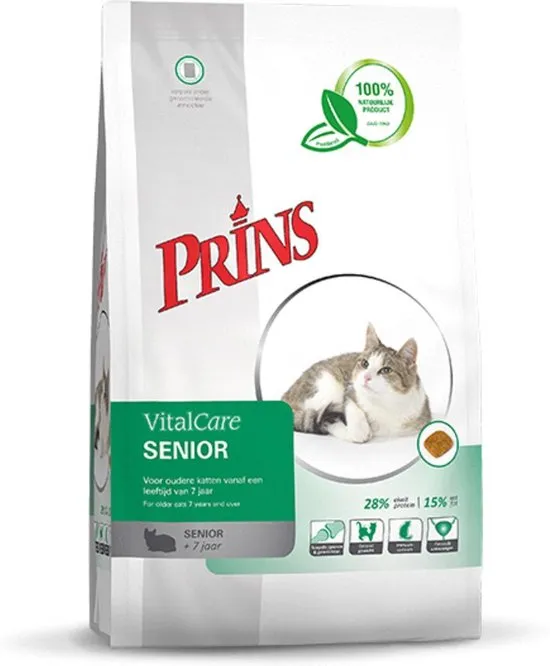 Prins Vital Care Kat Senior - Kattenvoer - 10 kg