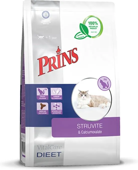 Prins VitalCare Kat Struvite & Calciumoxalate  - Kattenvoer - 5 kg