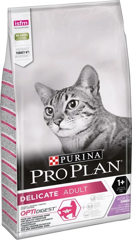 Pro Plan Cat Adult Delicate kattenvoer - Kalkoen - 10 kg