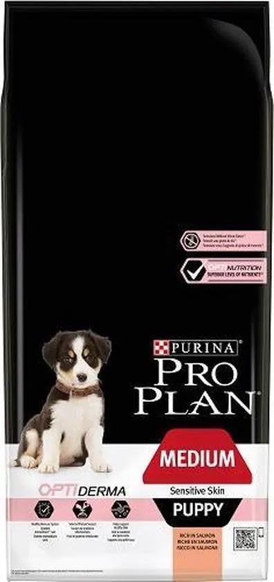 Pro Plan Medium Puppy Sensitive Skin - Zalm - 12 kg