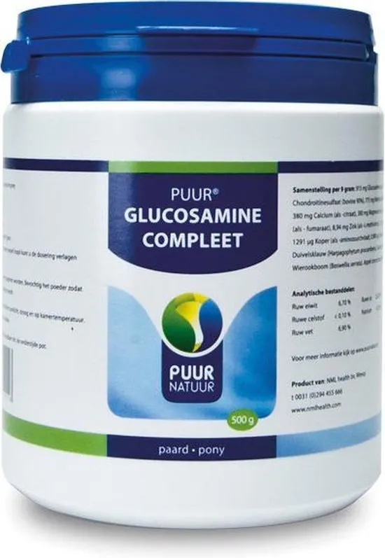 Puur Natuur Glucosamine Compleet Voor Paard En Pony 500 GR