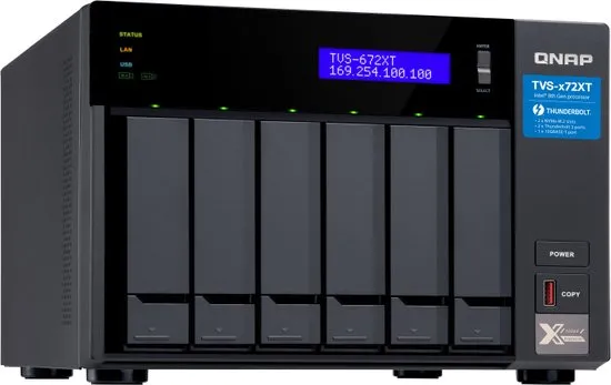 QNAP TVS-H674, NAS, Tower, Intel® Core™ i3, i5-12400, Zwart
