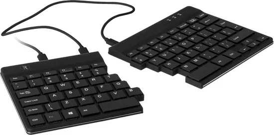 R-Go Tools Split - Ergonomisch Toetsenbord - QWERTY (UK) - Bedraad / Zwart