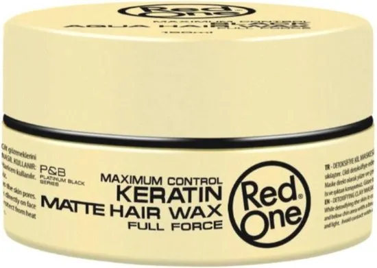 Red One Maximum Control Keratin Matte Hair Wax Full Force 150ml