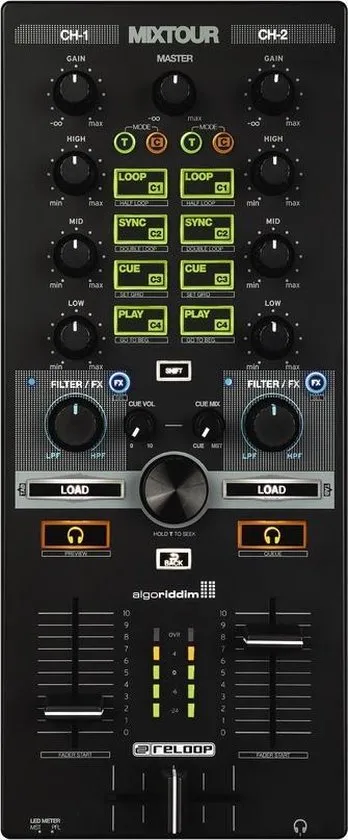 Reloop MIXTOUR Zwart DJ-controller