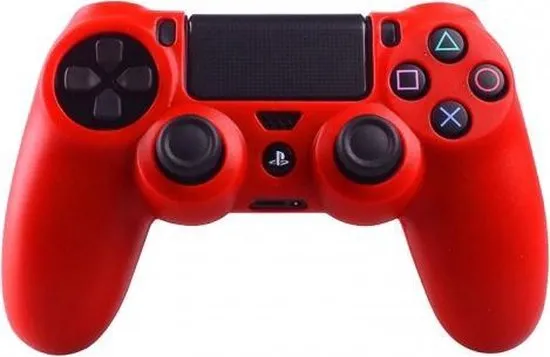 Rode Silicone Beschermhoes voor PS4 Controller - Cover Skin