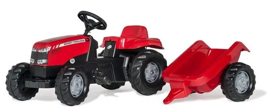 Rolly Toys rollyKid Massey Ferguson - Traptractor met Aanhanger