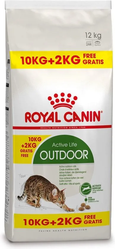 Royal Canin Outdoor - Kattenvoer - 10+2 kg Bonusbag