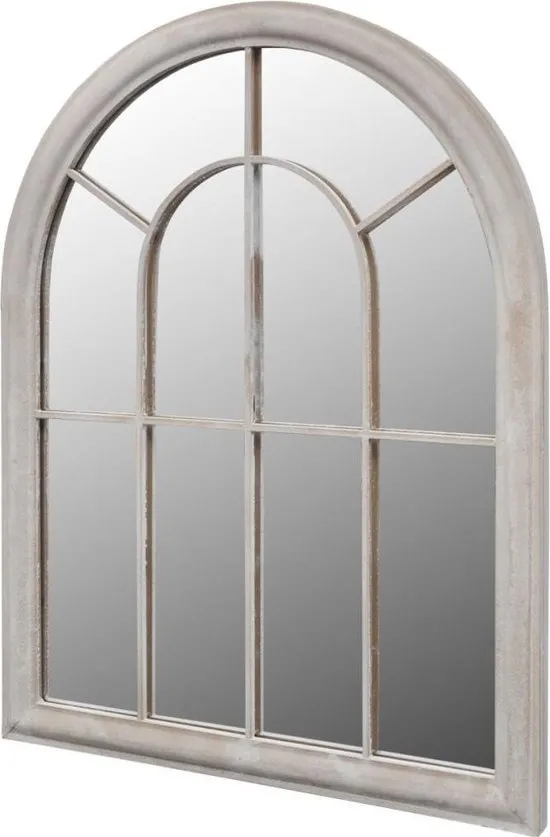 Rustieke boogvormige tuinspiegel 89 x 69 cm