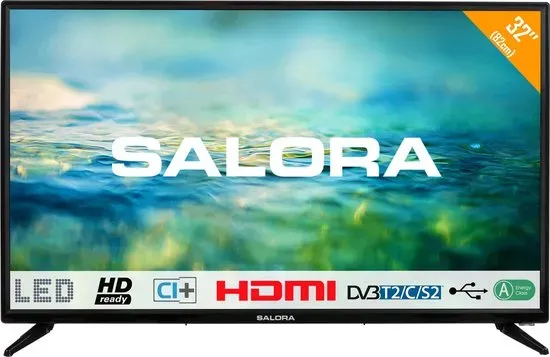 Salora 32LTC2100 - Televisie - LED - HD - 32 Inch - HDMI - DVB-C-T2-S2