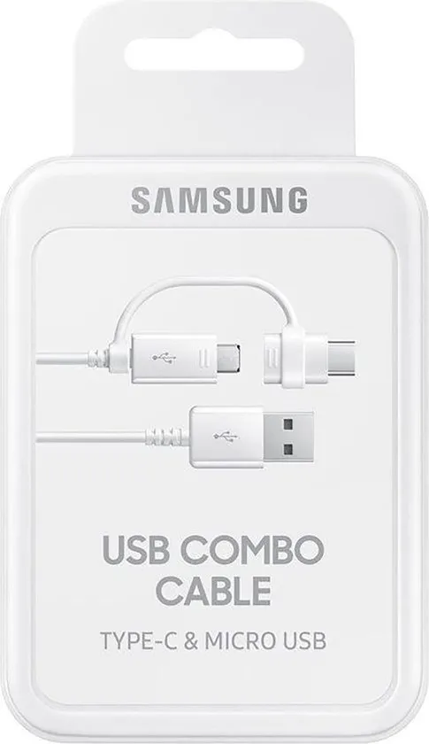 Samsung Datakabel - Micro USB & USB-C - wit