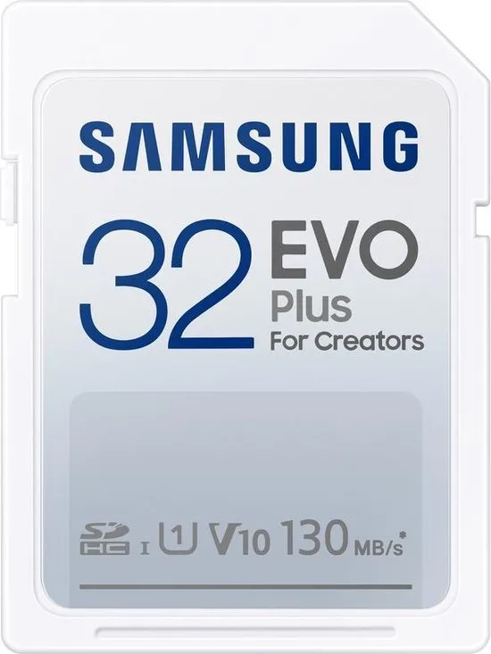 Samsung EVO Plus SD Card - Gehuegenkaart -  32GB - versie 2021