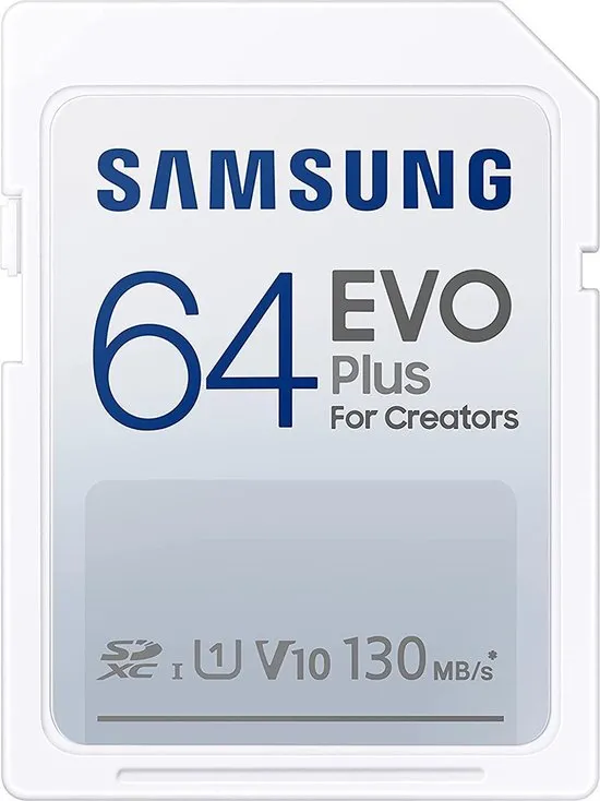 Samsung EVO plus SDXC - Geheugenkaart - 64 GB