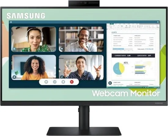 Samsung LS24A400 - Full HD Webcam Monitor - Windows Hello - 24 inch