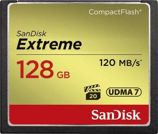 Sandisk CompactFlash Extreme 128GB (120/85)
