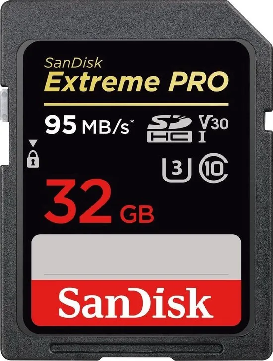Sandisk Extreme Pro flashgeheugen 32 GB SDHC Klasse 10 UHS-I