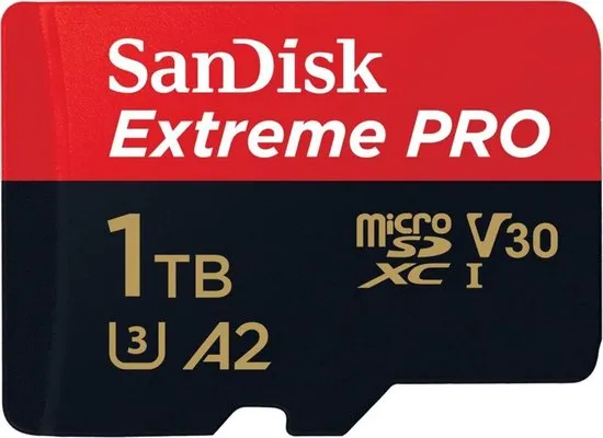 Sandisk Extreme Pro Micro SDXC 1TB - A2 V30 - met adapter
