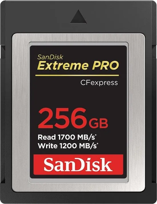 Sandisk ExtremePro flashgeheugen 256 GB CFexpress