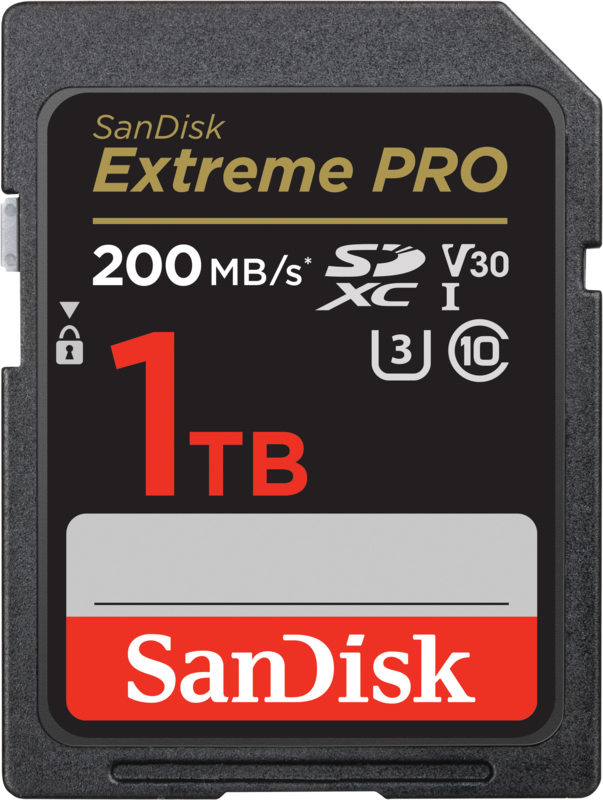 SanDisk SDXC Extreme Pro 1TB 200mb/s