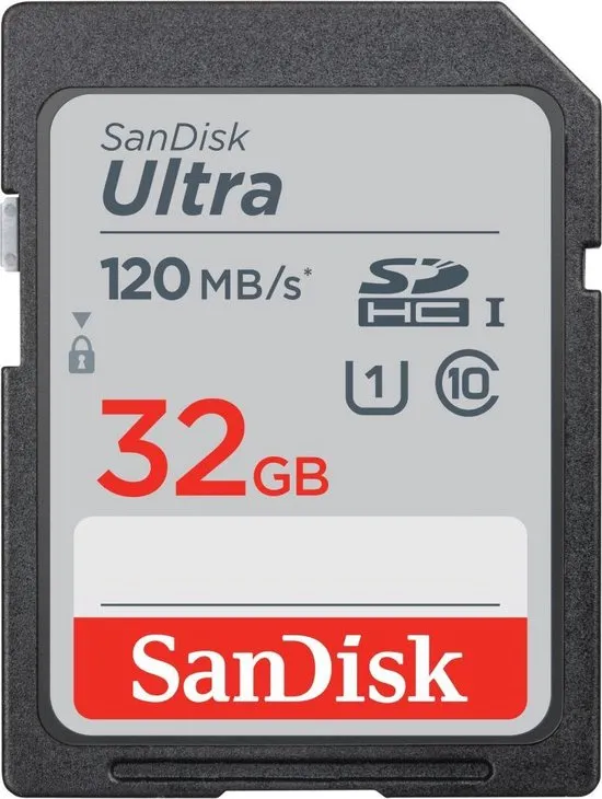 SanDisk Ultra flashgeheugen 32 GB SDHC Klasse 10