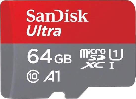 SanDisk Ultra flashgeheugen 64 GB MicroSDXC Klasse 10