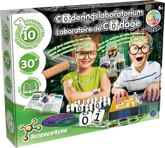 Science4you - Coderingslaboratorium - Experimenteerdoos - 10 Experimenten - STEM Speelgoed