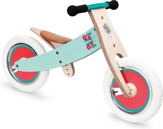 Scratch Balance Bike - Loopfiets - Meisjes - Turquoise - 12 Inch