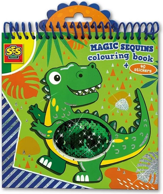 Ses Creative Kleurboek Magic Junior 19 X 20 Cm Papier Groen/blauw