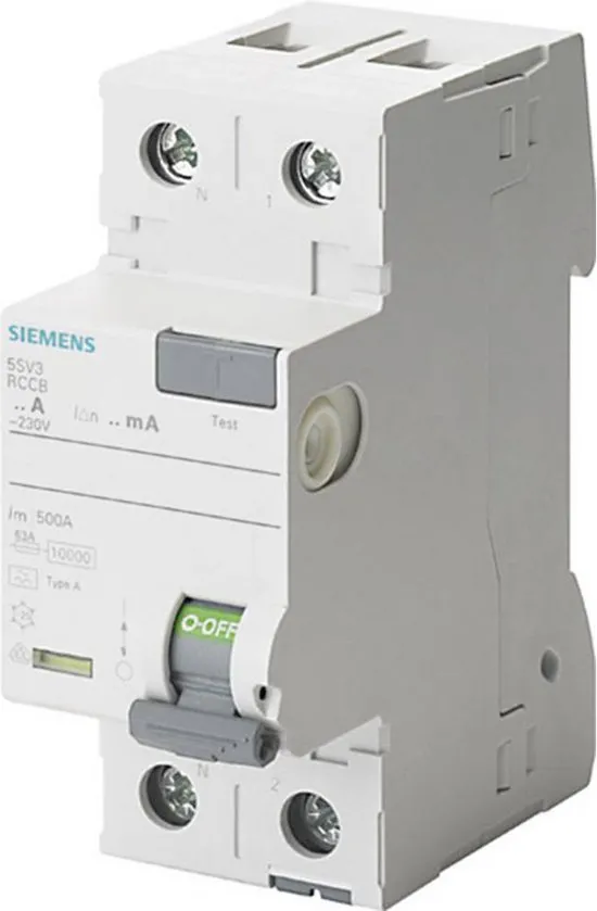 Siemens 5SV3312-6KL Aardlekschakelaar 2-polig 25 A 0.03 A 230 V