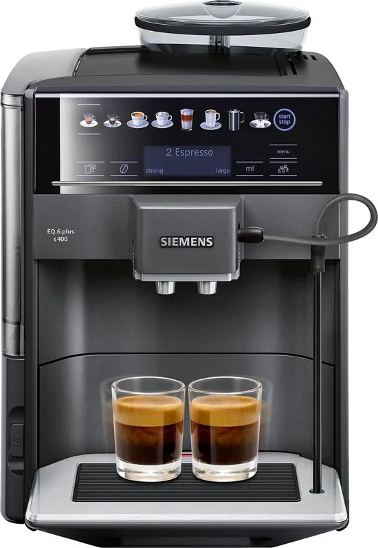 Siemens EQ6 Plus s400 TE654319RW- Espressomachine - Zwart