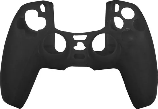 Silicone Case Cover Skin voor PS5 DualSense Controller - Zwart