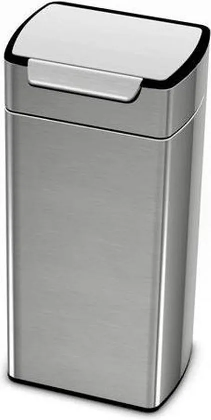 Simplehuman Prullenbak Touch Bar - 30 l - Zilver
