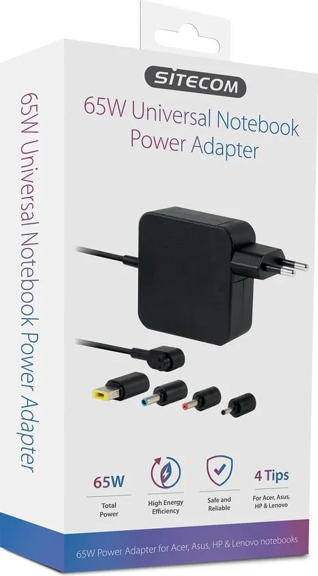 Sitecom - universele - notebook - adapter - 65W