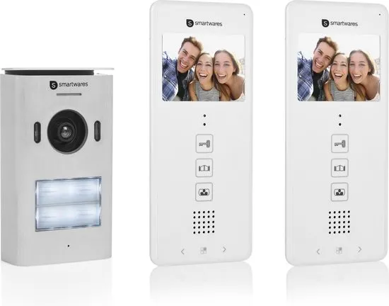 Smartwares DIC-22122 Video deurintercom voor twee appartementen.